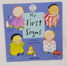 My First Signs Cardboard Book Annie Kubler 2004 Child&#39;s Play  - £11.78 GBP
