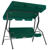 Garden Swing Bench Green 66.9&quot;x43.3&quot;x60.2&quot; Fabric - $283.99