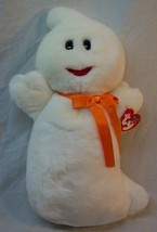 Ty Beanie Buddies Very Soft Spooky The Happy Ghost 12&quot; Plush Stuffed Animal New - £19.54 GBP