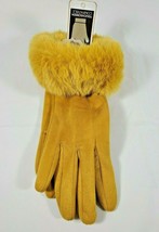 TGH Coco + Carmen Touchscreen Compatible Gloves Gold (Yellow) with Faux ... - $49.99