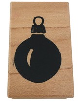 Great Impressions Rubber Stamp Christmas Ornament Holiday Gift Tag Card ... - £3.89 GBP