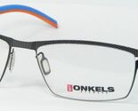 NEW ONKELS ONK4408 COL. 1 DARK GREY /BLUE ORANGE EYEGLASSES GLASSES 54-1... - $85.96