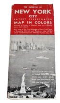 1946 Supervue Road Map Of New York City - $15.00