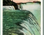 Brink of American Falls Niagara Falls New York NY WB Postcard G6 - $2.92