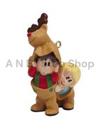 Hallmark Keepsake Deer Disguise Christmas Ornament 2.5&quot; - 1989 - €5,10 EUR