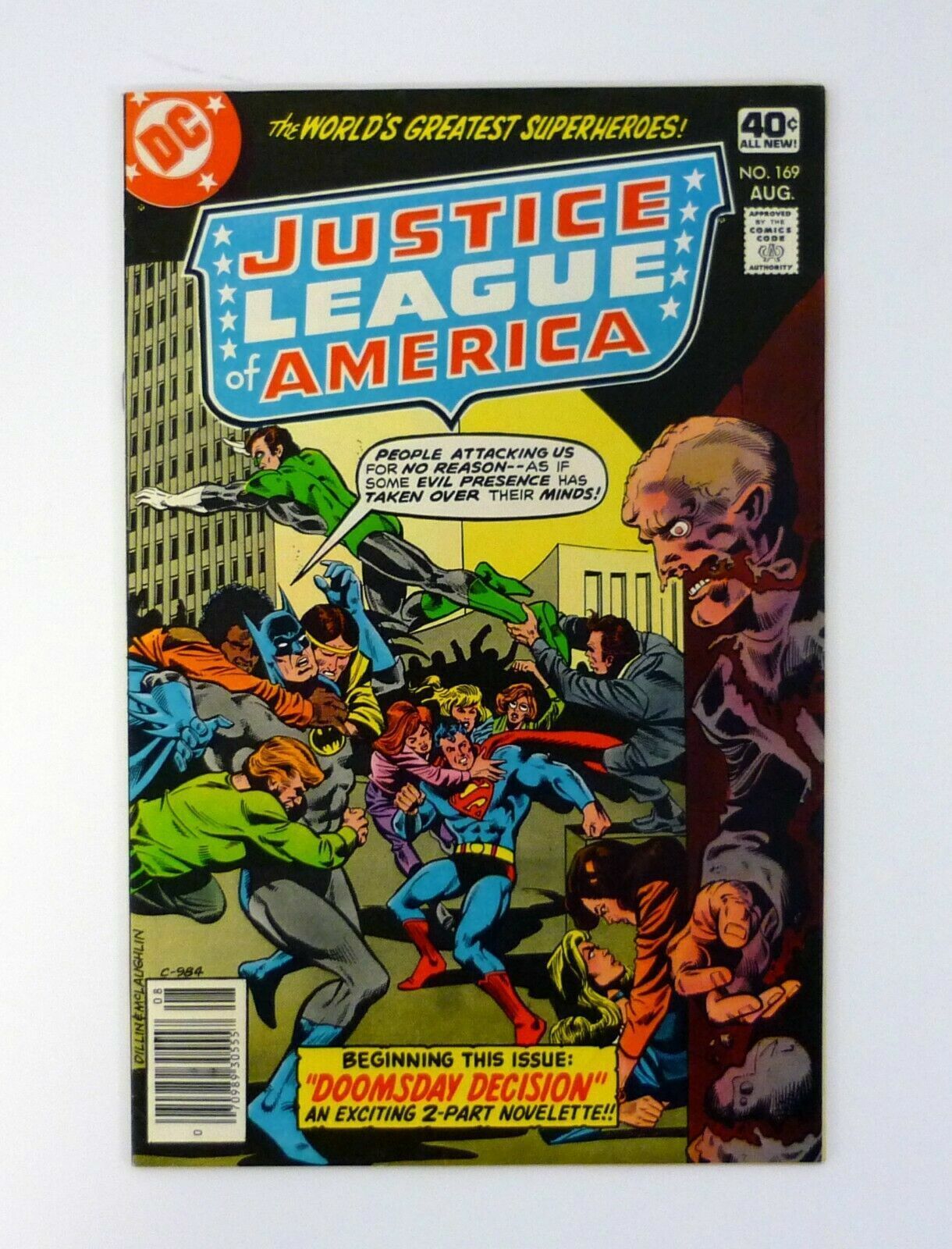 Justice League of America #169 DC Comics Doomsday Decision VF/NM 1979 - $4.45