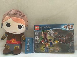 Lego Harry Potter Aragog&#39;s Lair 75950 &amp; Funko Plush Quidditch Ron 8.25 In - £110.78 GBP
