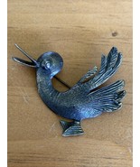 Brookraft Sterling Silver VERY CUTE Duck Pin - 11 grams - 2.5&quot; w x 2.25&quot; t - €43,68 EUR