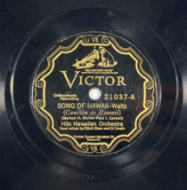 78 rpm Victor 21037 Hilo Hawaiian Orchestra Song of Hawaii Dainty Miss Shilkret - $14.84