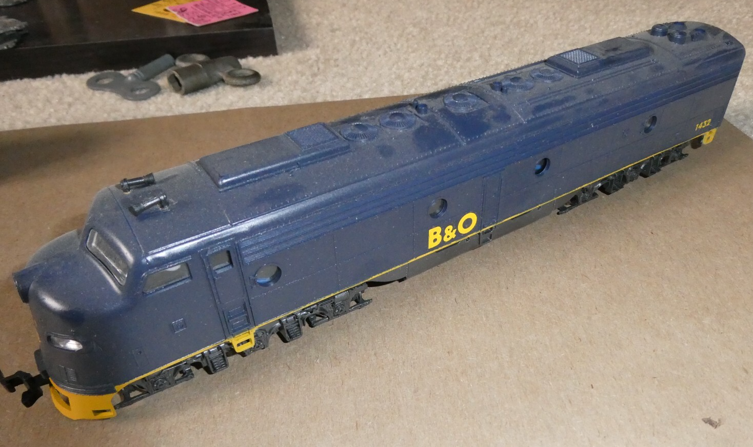 Big Slovenia HO Scale Powered B&amp;O 1432 Diesel Locomotive - $68.31