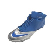 Nike Men&#39;s Lunar Super Bad Pro TD Football Cleat Shoes Blue/Silver Size 16 - $59.39