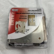 PRIME-LINE U-9589 1-3/8 Thick STAINLESS-STEEL Lock &amp; Door Reinforcer Single Bore - £7.91 GBP