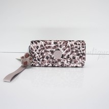 NWT Kipling AC8152 RUBI Snap Long Wallet Wristlet Polyester Leopard Feat... - £31.89 GBP