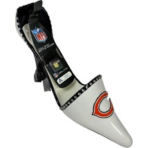 Chicago Bears NFL Team Spirit Wine Bottle Holder High Heel Shoe NWT - $21.85