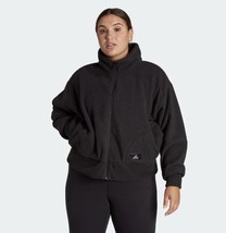 Adidas HP1779 Holidayz Sherpa Jacket Black Plus Size ( 2X ) - £107.05 GBP