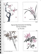 Step by Step Instructions Painting The Four Gentlemen by Nan Rae ~ Chine... - £23.31 GBP