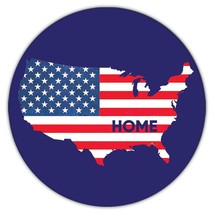USA Home Map Flag : Gift Coaster Americana United States American Country - £3.92 GBP+