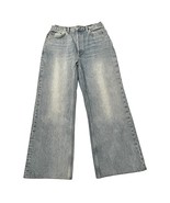 Re/Done Womens Jeans 70s Ultra High Rise Wide Leg 60s Fade Wash Button F... - $94.10 CAD