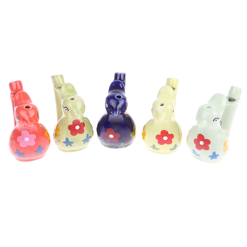 1Pc Coloured Drawing Ceic Water Bird Whistle With Lanyard Bathtime Musical Toy F - £82.01 GBP