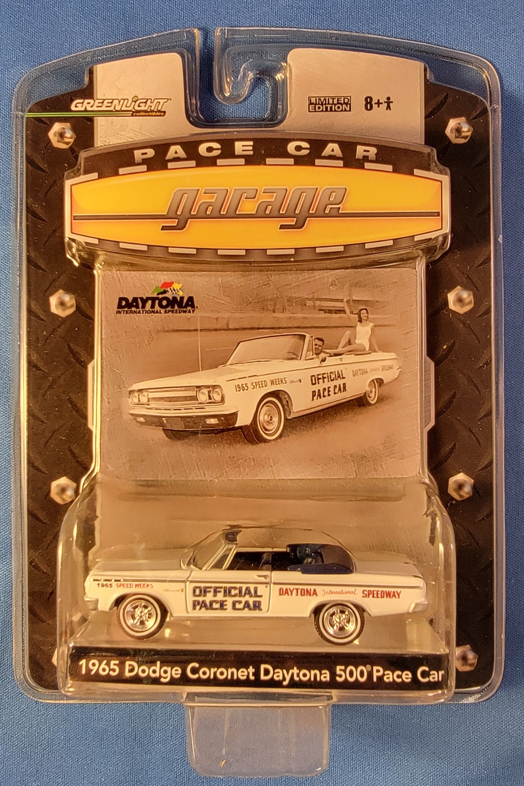 1965 Dodge Coronet Daytona 500 Pace Car 1:64 Scale by Greenlight - $9.95