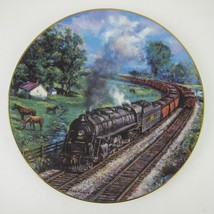 Collectible Plate Train Locomotive Kentucky&#39;s Red River Valley Ted Xaras Vintage - £15.97 GBP