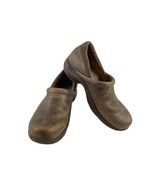 Dansko Clogs Women 39 / 8.5 M Shoes Brown Leather Professional Slip on N... - $34.48 CAD