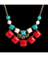 Mia Collection by Kim Min Sun Layered Faceted Beaded Chain Necklace NWT - $302.85 MXN