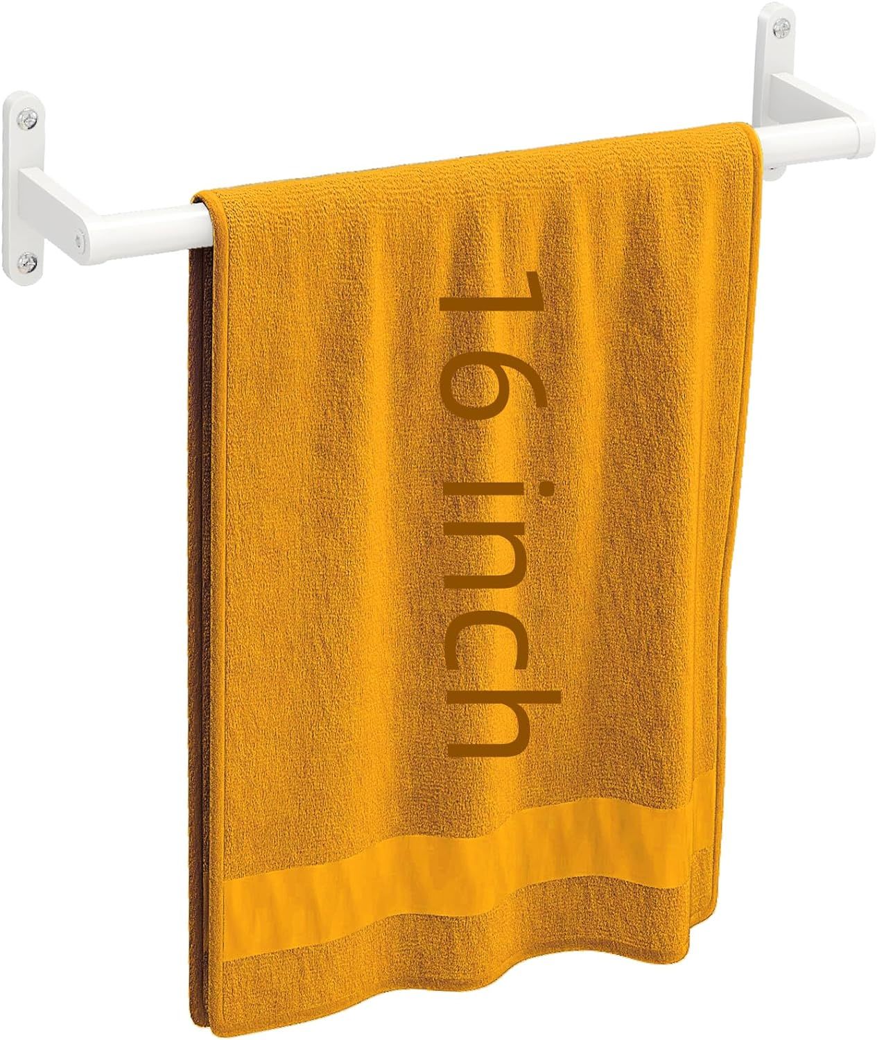 White Towel Bar 16 Inch, Kljkpa Towel Bar For Bathroom Wall Hanging Bath... - $38.95