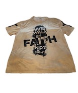 Christian We Walk By Faith Not By Site Religious Tee Shirt Size XL God C... - $11.39