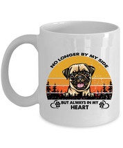 Pug Dogs Lover Coffee Mug Ceramic Dog Paw Always In My Heart Sunset Mugs Gift - £13.41 GBP+