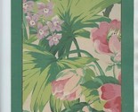 The Tropics Restaurant Menu 1989 Gorgeous Floral Cover  - $17.82