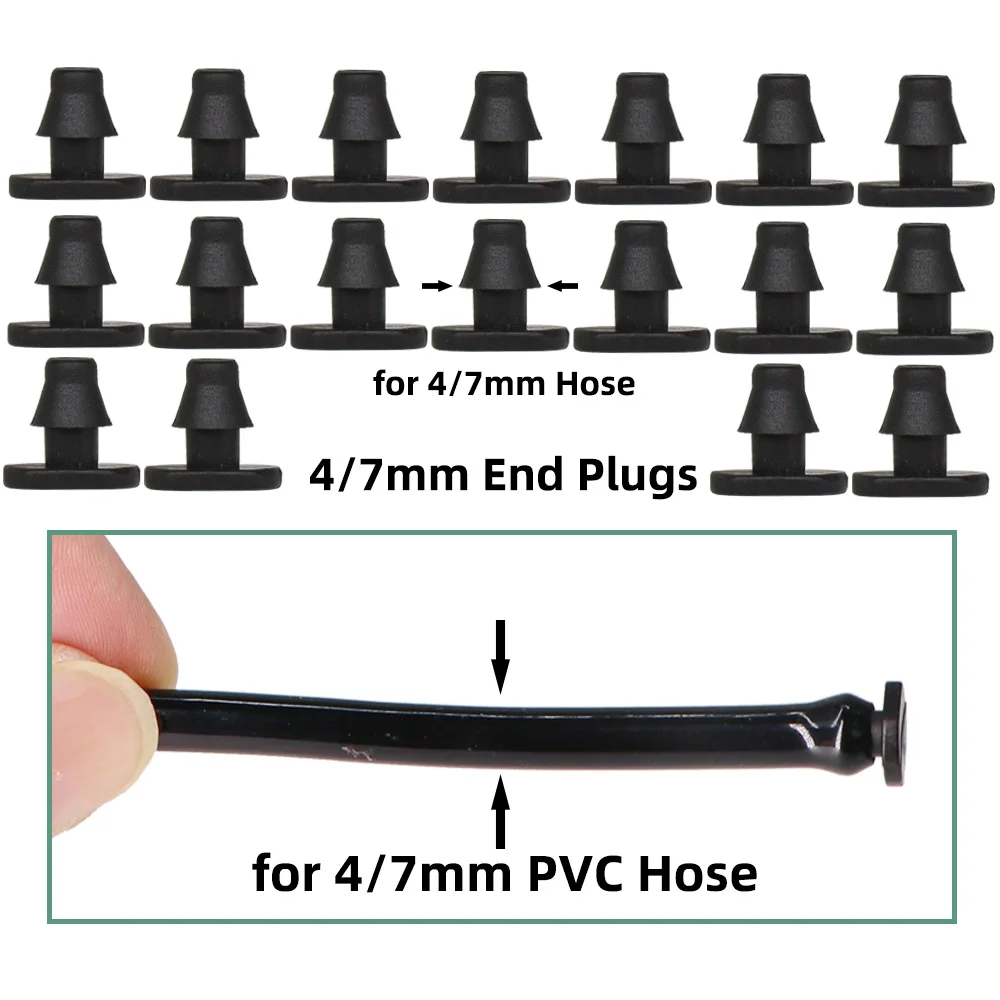 House Home 50-200PCS 1/4&#39;&#39; Hose End A 4/7mm Watering ConAtors Micro Tubing Water - £19.98 GBP