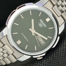 Vintage Refurbished Seiko 5 Auto 7009A Japan Mens D/D Green Watch 588a-a310232-6 - £33.18 GBP