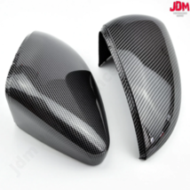 Carbon Fibre Style Black Side Mirror Cover for VW GOLF 7 MK7 GTI Jetta G... - $39.99