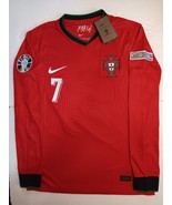 Cristiano Ronaldo Portugal 24 Euro Match Home Long Sleeve Soccer Jersey ... - €87,36 EUR