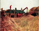 Vtg Postcard 1911 Harvesting in the Great Wheat Fields of Manitoba Canada  - £5.37 GBP
