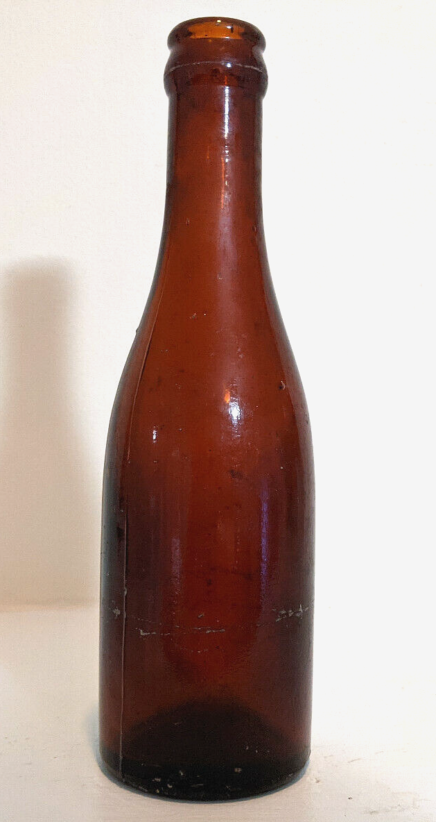 1906-1916 A B Co Beer Bottle SMALL American Bottle Co Vintage Brown Glas... - $20.00