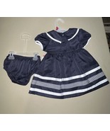 Rare Editions Girls Dress With Shorts 2-Piece Set Navy 18M - $27.16 CAD