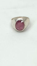 Natürlich 4.5Ct Oval Schliff Rot Rubin Ring 925 Sterlingsilber Jubiläum ... - £58.16 GBP