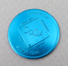 CODA Co-Dependent&#39;s Anonymous 3 Blue Coin / Token Serenity Prayer / To Thine Own - £7.12 GBP