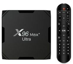 X96 Max+ Ultra 4gb 64gb Quad Core Wifi Hdmi Android 11 8k Smart Tv Box Black - £77.69 GBP
