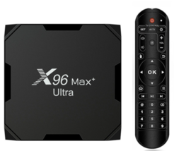 X96 Max+ Ultra 4gb 64gb Quad Core Wifi Hdmi Android 11 8k Smart Tv Box Black - £72.43 GBP