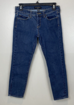 Banana Republic Jeans Womens Size 26/2P Skinny Ankle Mid Rise Dark Wash ... - $14.03