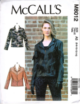 McCall&#39;s M8012 Misses 6 to 14 Easy Jacket Uncut Sewing Pattern New - $14.81