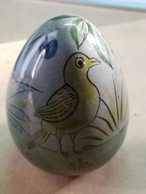 Vintage Ceramic Egg Mexican Pottery Stoneware - £6.33 GBP