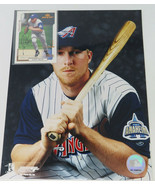 Darin Erstad Anaheim Angels Gold Upper Deck Card and Color Photo Vintage... - $15.15