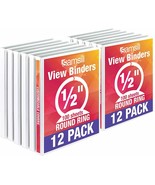 Samsill - I08517C - Economy 1/2&quot; View Ring Binder - Pack of 12 - White - £43.22 GBP