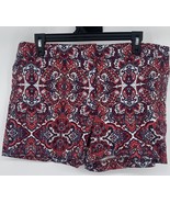 Kenar Women’s Chino Shorts Size 12Red White Blue Paisley - €10,27 EUR