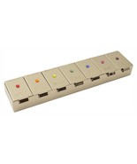 Chrome Plated  Plastic  Pill Box  Days of the Week Rainbow  Swarovski Cr... - £33.63 GBP