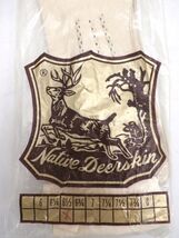 Vtg Ladies Native Deerskin GLoves Sz 6 1/2 RETRO op  1940s Washable - $30.29
